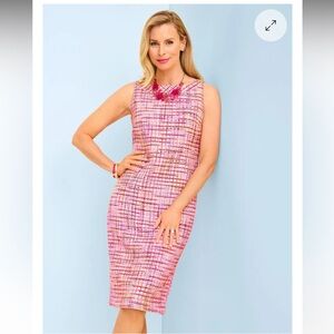 RSVP  by Talbots Pink Tweed Mini Dress size 10P